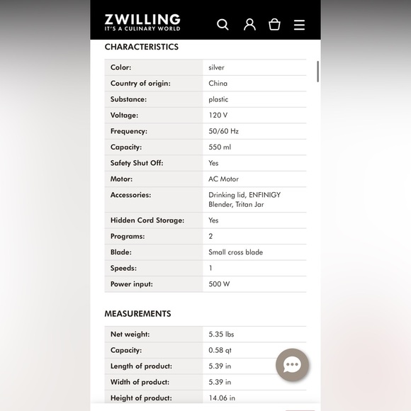 ZWILLING ENFINIGY Personal Blender - Silver - Picture 5 of 14